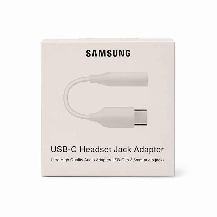 تبدیل USB-C به جک ۳.۵ میلیمتری هدفون سامسونگ مدل Headset Jack Adapter سفید۲