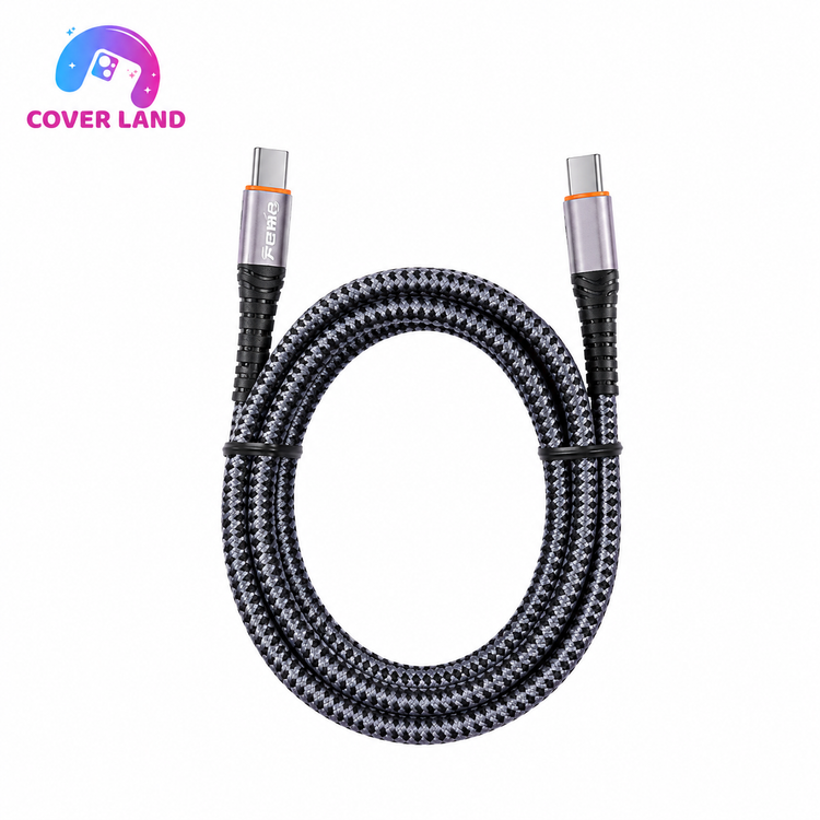 کابل شارژ USB-C به USB-C فوموتک مدل WS-117C طول 1 متر