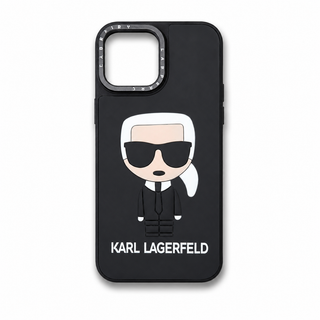 قاب KARL LAGERFELD آیفون 13 پرومکس | کاور مشکی طرح کارل لاگرفلد