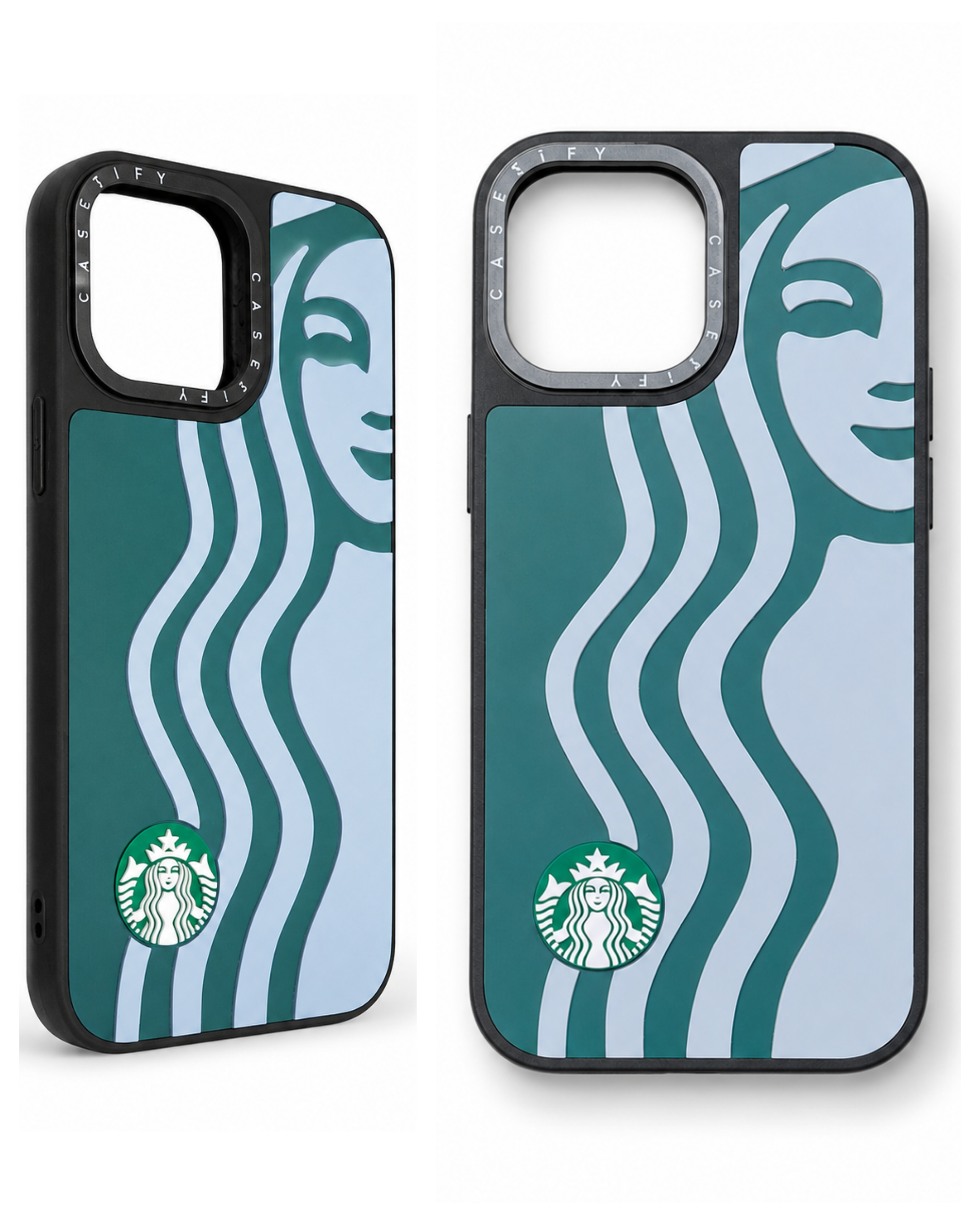 قاب گوشی آیفون ۱۳ پرومکس طرح Starbucks مدل CASETiFY | محافظ لنز برجسته