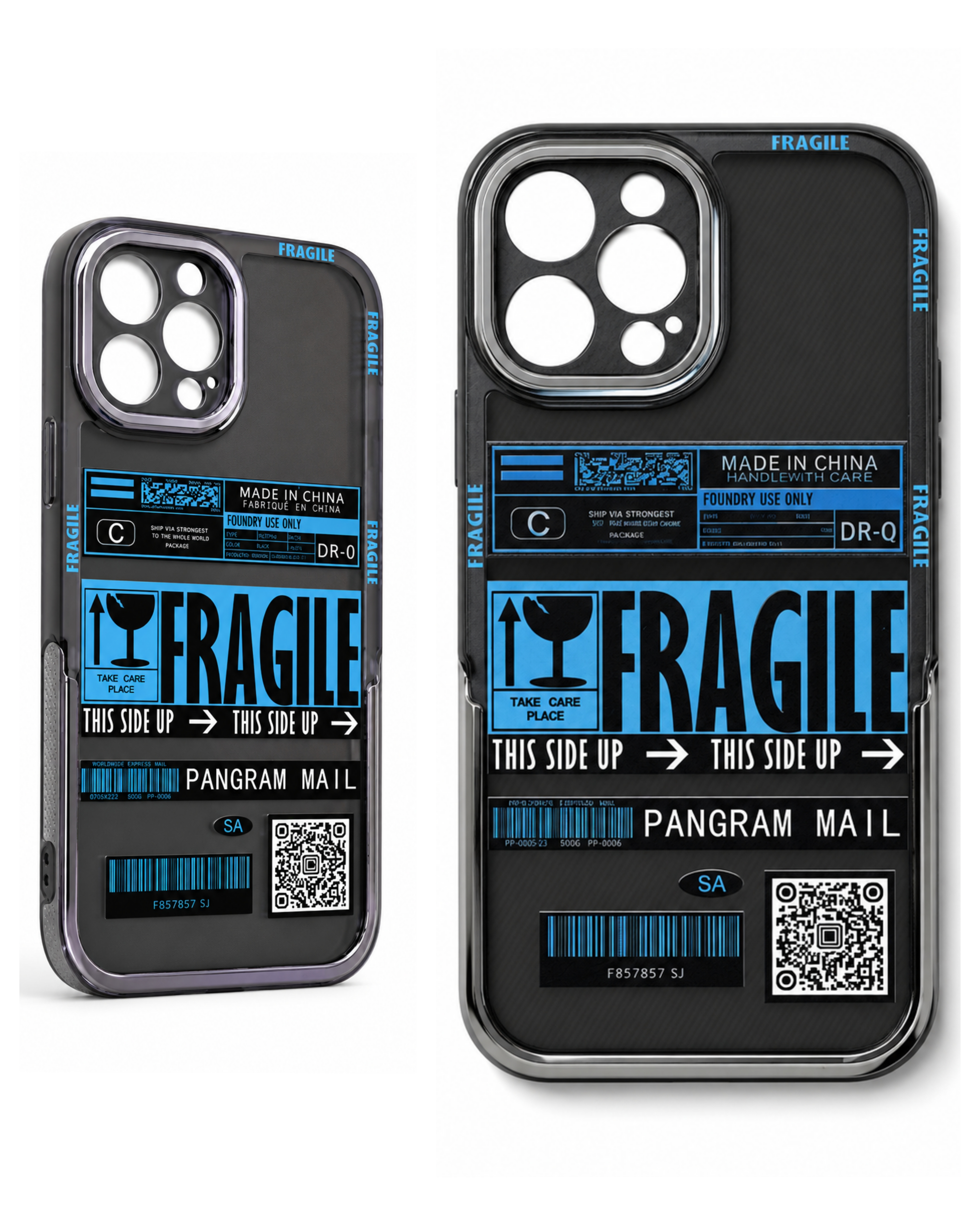 قاب آیفون ۱۳ پرومکس طرح FRAGILE | محافظ لنز | چاپ UV | ضدضربه