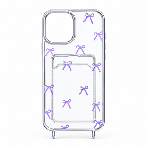 کاور شفاف آیفون 13 پرومکس مدل Ribbon Card Holder