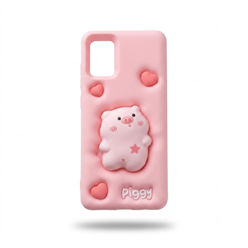 قاب گوشی سامسونگ A51 مدل سیلیکونی عروسکی طرح Piggy (اورجینال)