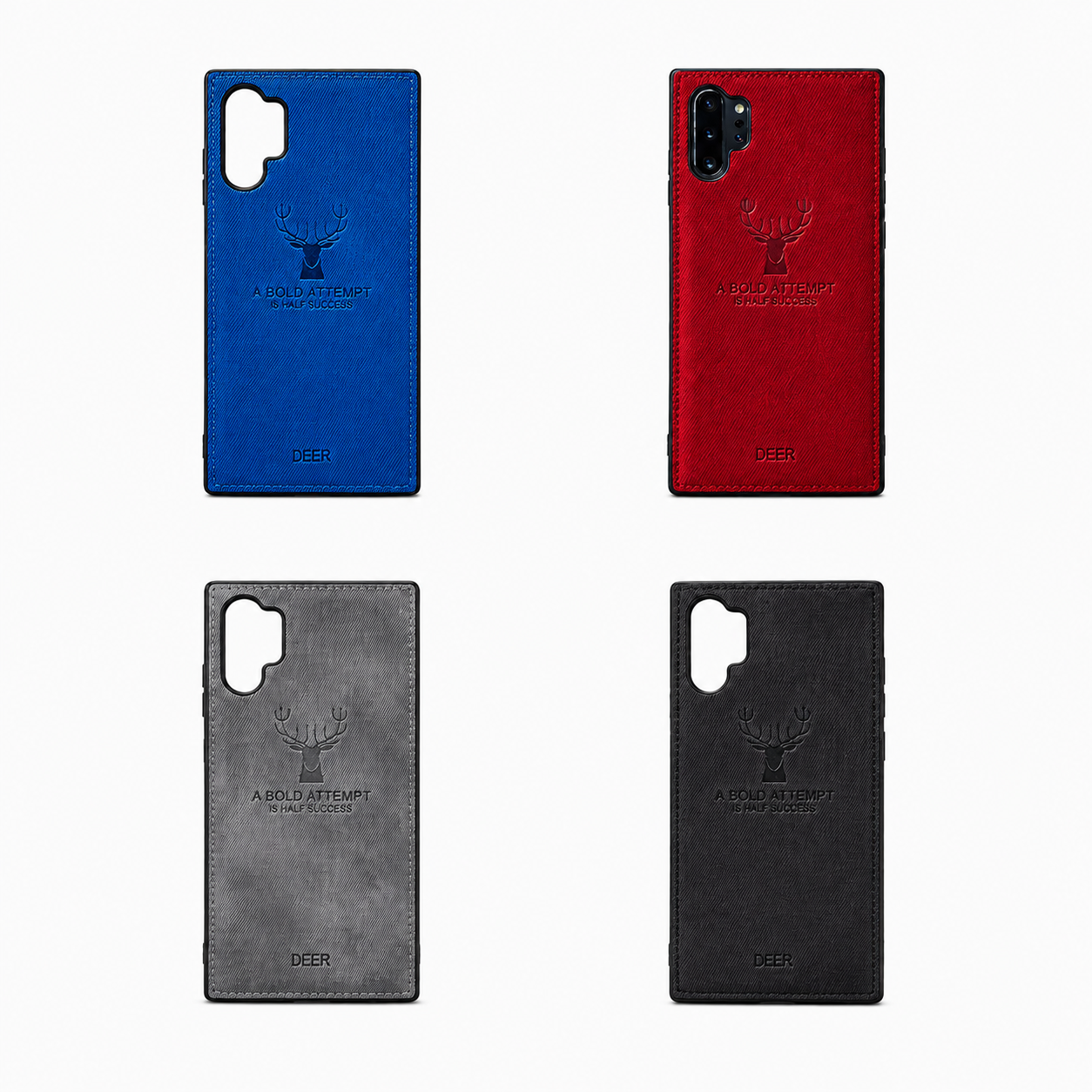 قاب چرمی طرح گوزن مدل A Bold Attempt مناسب برای گوشی سامسونگ Note 10 Pro