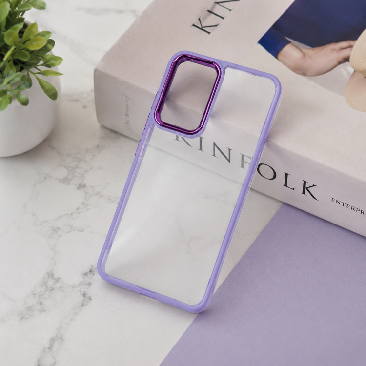 قاب شفاف دور یاسی شیائومی Redmi Note 11S با فریم براق محافظ دوربین۲