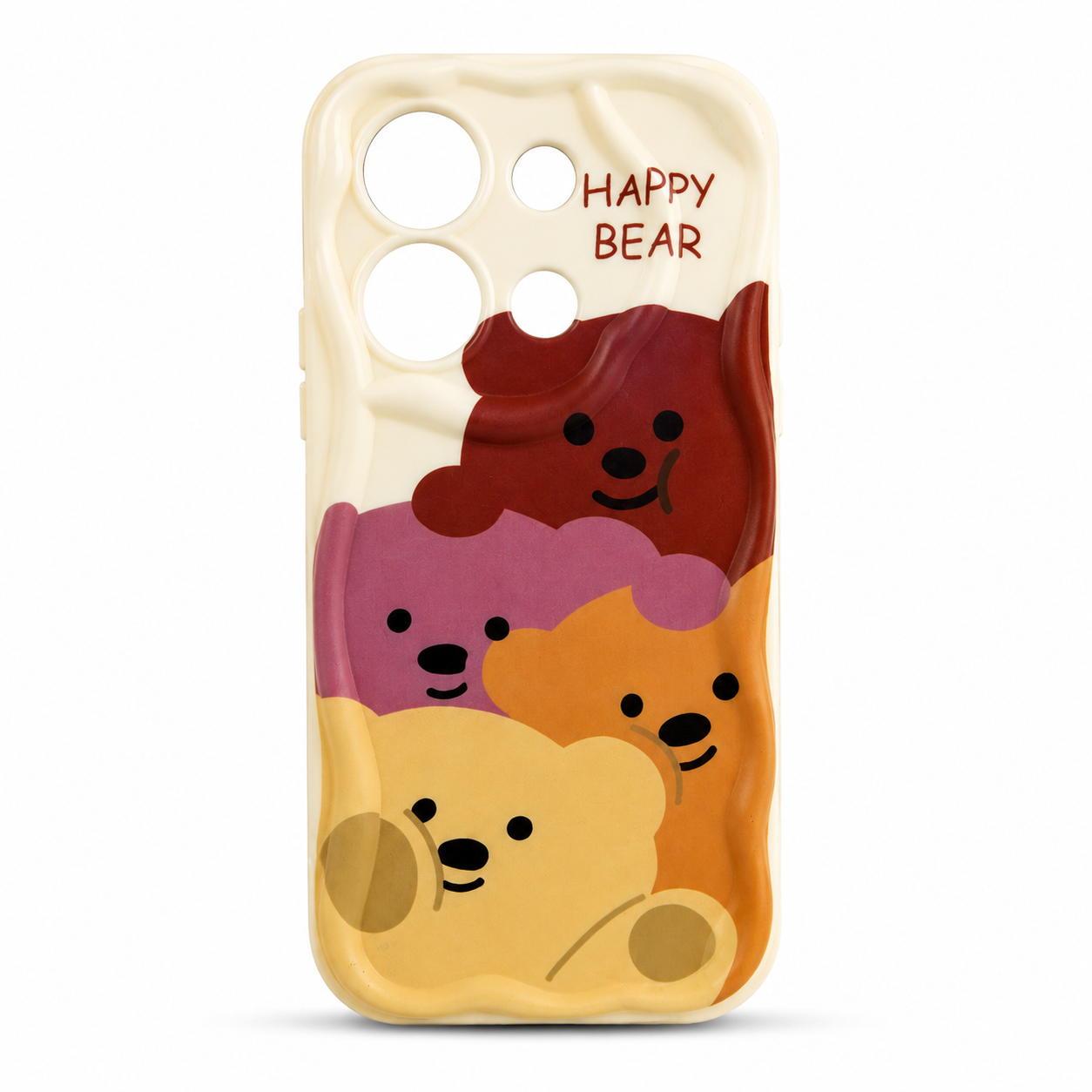 قاب گوشی شیائومی Redmi Note 13 Pro 5G طرح Happy Bear با جنس سیلیکونی نرم و فانتزی
