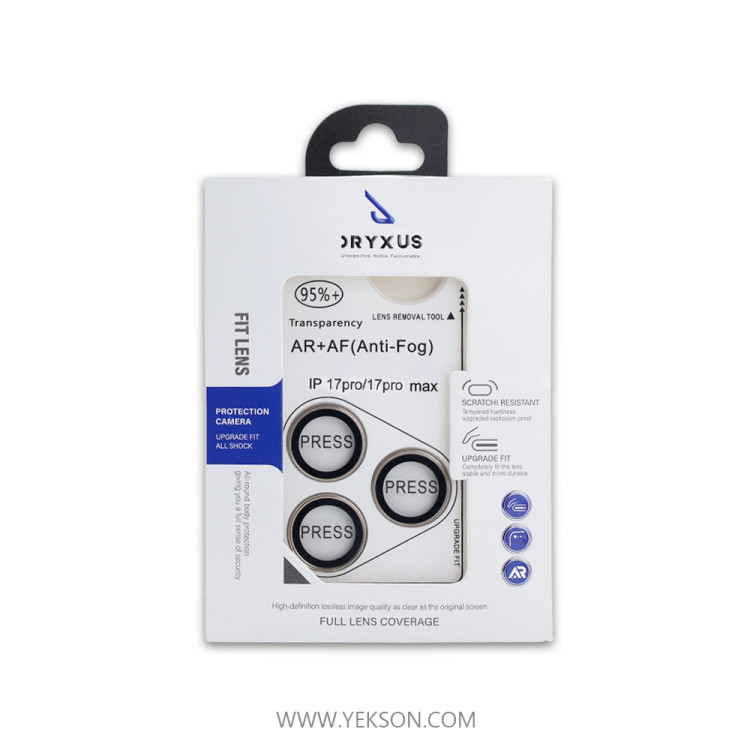 محافظ لنز رینگی شابلون دار ORYXUS مدل آیفون 17PROMAX